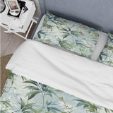 Bamboo Tranquility Tropical Pattern - Duvet Cover Set