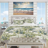 Tropical Zen Bamboo Pattern - Duvet Cover Set