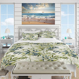 Tropical Zen Bamboo Pattern - Duvet Cover Set