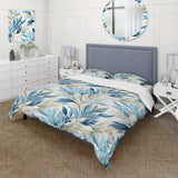 Coastal Neutrals Tropical Pattern - Duvet Cover Set