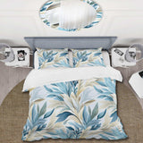 Coastal Neutrals Tropical Pattern - Duvet Cover Set