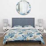 Coastal Neutrals Tropical Pattern - Duvet Cover Set