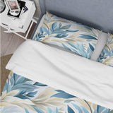 Coastal Neutrals Tropical Pattern - Duvet Cover Set