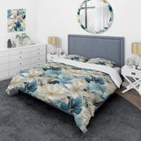 Coastal Symphony Tropical Pattern - Duvet Cover Set