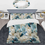 Coastal Symphony Tropical Pattern - Duvet Cover Set