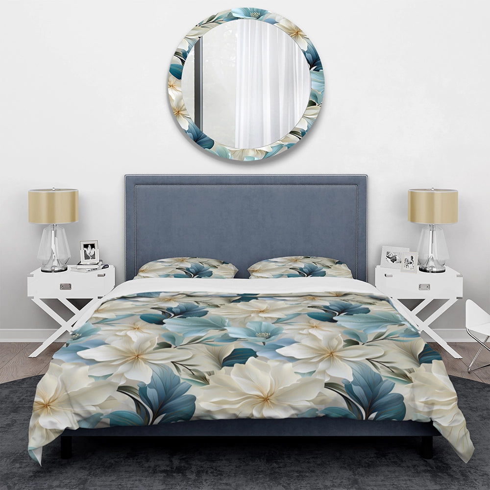 Coastal Symphony Tropical Pattern - Duvet Cover Set