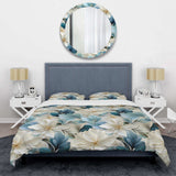 Coastal Symphony Tropical Pattern - Duvet Cover Set