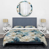 Coastal Symphony Tropical Pattern - Duvet Cover Set