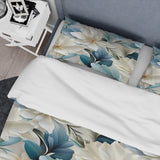Coastal Symphony Tropical Pattern - Duvet Cover Set