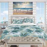 Oceanic Dreamscape Tropical Pattern - Duvet Cover Set