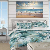 Oceanic Dreamscape Tropical Pattern - Duvet Cover Set