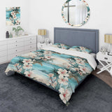 Seaside Reflections Tropical Pattern - Duvet Cover Set