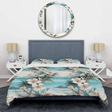 Seaside Reflections Tropical Pattern - Duvet Cover Set