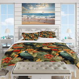 Toucan Tapestry Tropical Pattern - Duvet Cover Set