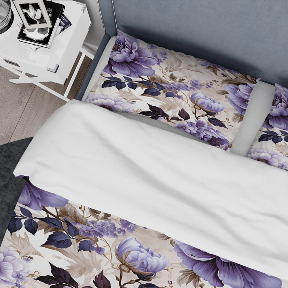 Victorian Elegance Soft Lavender Blossom - Duvet Cover Set