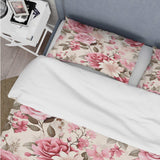 Timeless Pink Roses Gardan Serenity - Duvet Cover Set