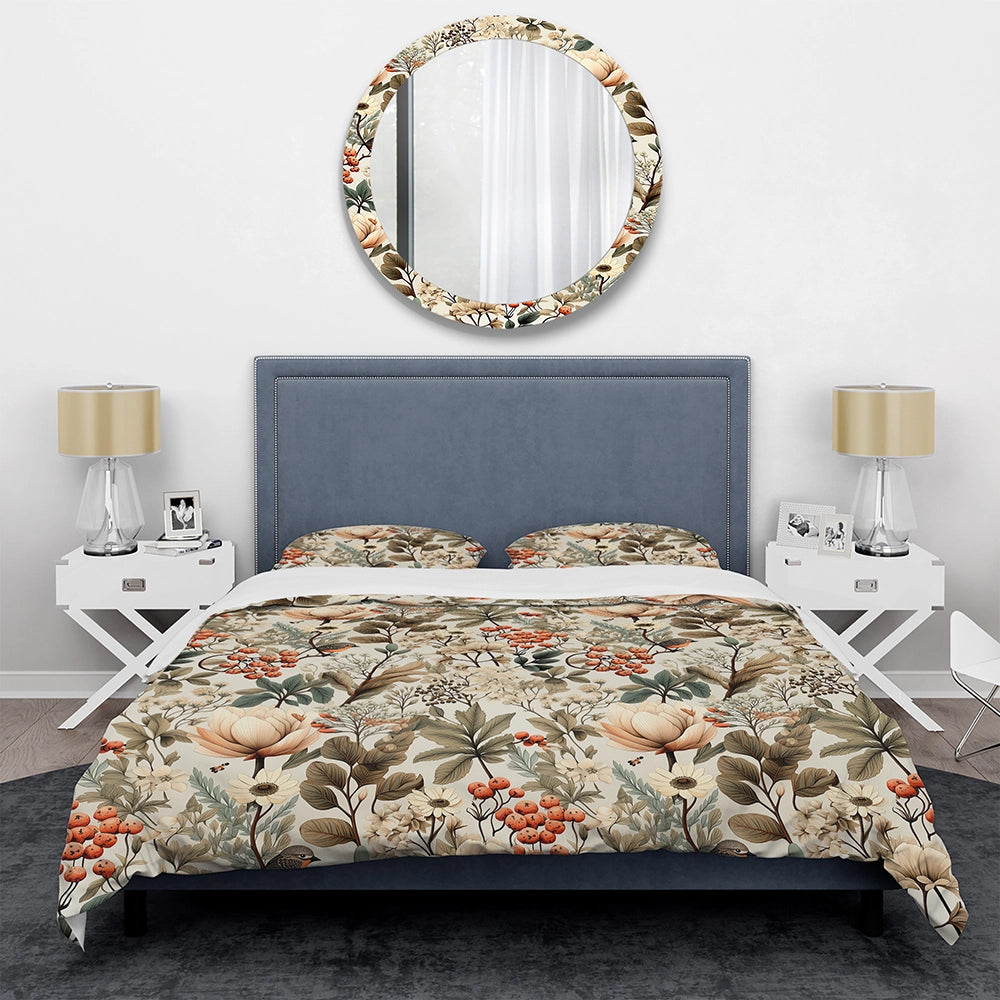 Vintage Woodland Natural Tones Planes - Duvet Cover Set