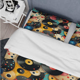 1970S Vinyl Records Spots - Duvet Cover Set