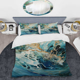 Aqua Dream rush flow 2 - Duvet Cover Set