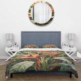 Birds of paradise tropical flowers I - Duvet Cover Set