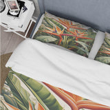 Birds of paradise tropical flowers I - Duvet Cover Set