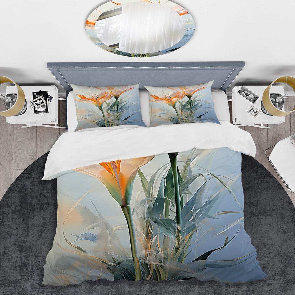 Birds of paradise tropical flowers II - Duvet Cover Set