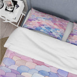 Blue and pink Nautical tiles twilight - Duvet Cover Set