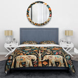 Indian Art Jaipur Elephants 4 - Duvet Cover Set