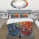 Colorful Rainbow tree of 4 seasons - Duvet Cover Set