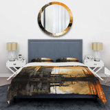 Abstract Cityscape sunset - Duvet Cover Set