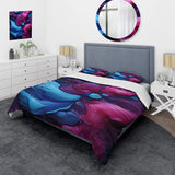 Blue and purple Seamless Marble river IV - Duvet Cover Set