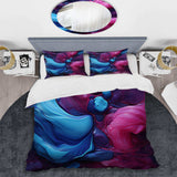 Blue and purple Seamless Marble river IV - Duvet Cover Set