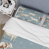 Minimalist white Cow Pattern  I - Duvet Cover Set