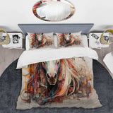 Pink Enchanted Horse Fairies II - Duvet Cover Set