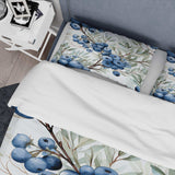 Winter Berry Blueberry Grove I - Duvet Cover Set