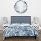 Windy white and Blue tree beauty III - Duvet Cover Set