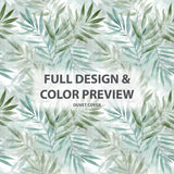 Coastal Bedding Set - Whispering Palm Leaves Duvet Cover And Cushion Set