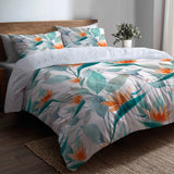 Coastal Bedding Set of 3 - Soft Paradise Petals Duvet Cover with Shams