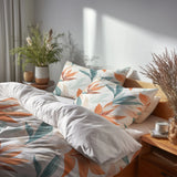 Floral Duvet Cover Set of 5 - Paradise Petal Bedding And Throw Pillow Set