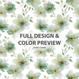 Country / Farmhouse 3 Pcs Bedding Set - Green Whisper Duvet Cover with Shams