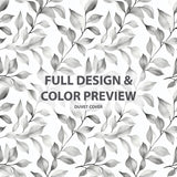 Country / Farmhouse Bedding Set of 5 - Stone Petal Duvet Cover And Throw Pillow Set