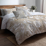 Country / Farmhouse Bedding Set of 5 - Muted Fern Meadow Duvet Cover And Throw Cushion Set