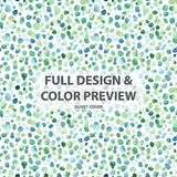 Abstract Duvet Cover Set of 3 - Green Wash Dot Bedding Set