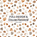 Modern Bedding Set of 5 - Soft Clay Stone Duvet Cover And Throw Cushion Set