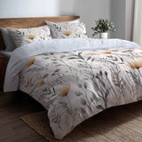 Country / Farmhouse 3 Pcs Bedding Set - Soft Prairie Cottage Duvet Cover with Shams