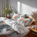 Arc Duvet Cover Set of 3 - Arc Line Midcentury Bedding Set