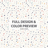 Modern Bedding Set of 5 - Micro Dashes Colorful Duvet Cover And Throw Cushion Set