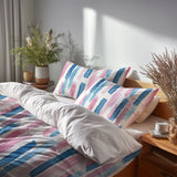 Abstract Duvet Cover Set of 3 - Needle Line Stripes Bedding Set