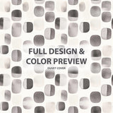 Geometric Shapes Bedding Set 5 Pcs - Neutral Steps Duvet Cover And Throw Pillow Set