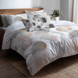 Modern Bedding Set of 5 - Soft Balance Duvet Cover And Throw Pillow Set